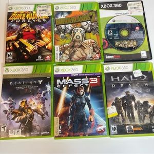 Xbox 360 Halo Reach Mass Effect 3 Bioshock 2 Destiny Borderlands 2 Duke Nukem